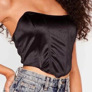 Black Satin Corset